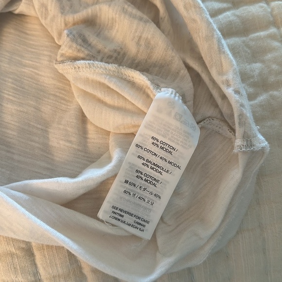 J.Crew Gold & Cream Tissue Graphic Tee - Picture 8 of 8